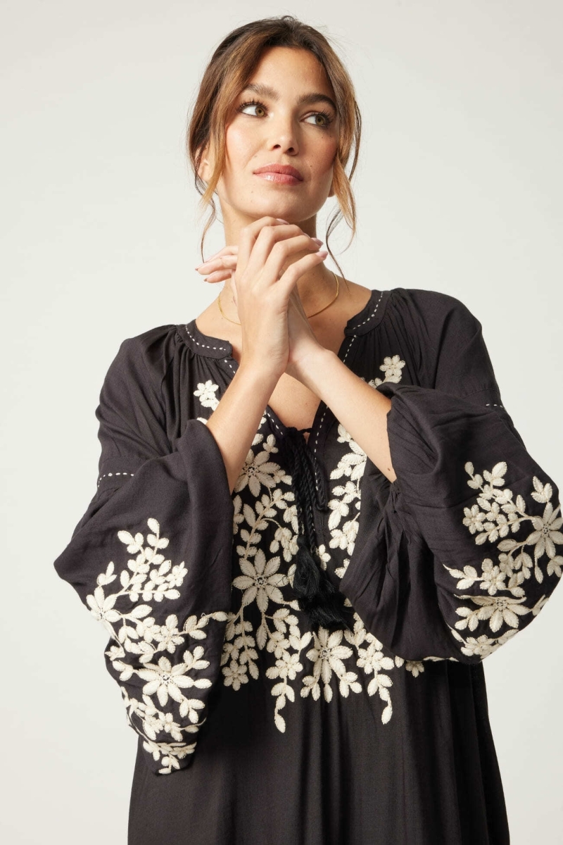 Robe noire courte Anouk - Miss June Paris - 5