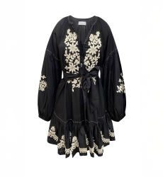 Vestido corto negro Anouk - Miss June Paris - 6