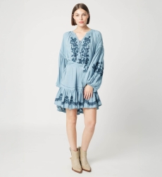 Anouk short blue dress - Miss June Paris - 3
