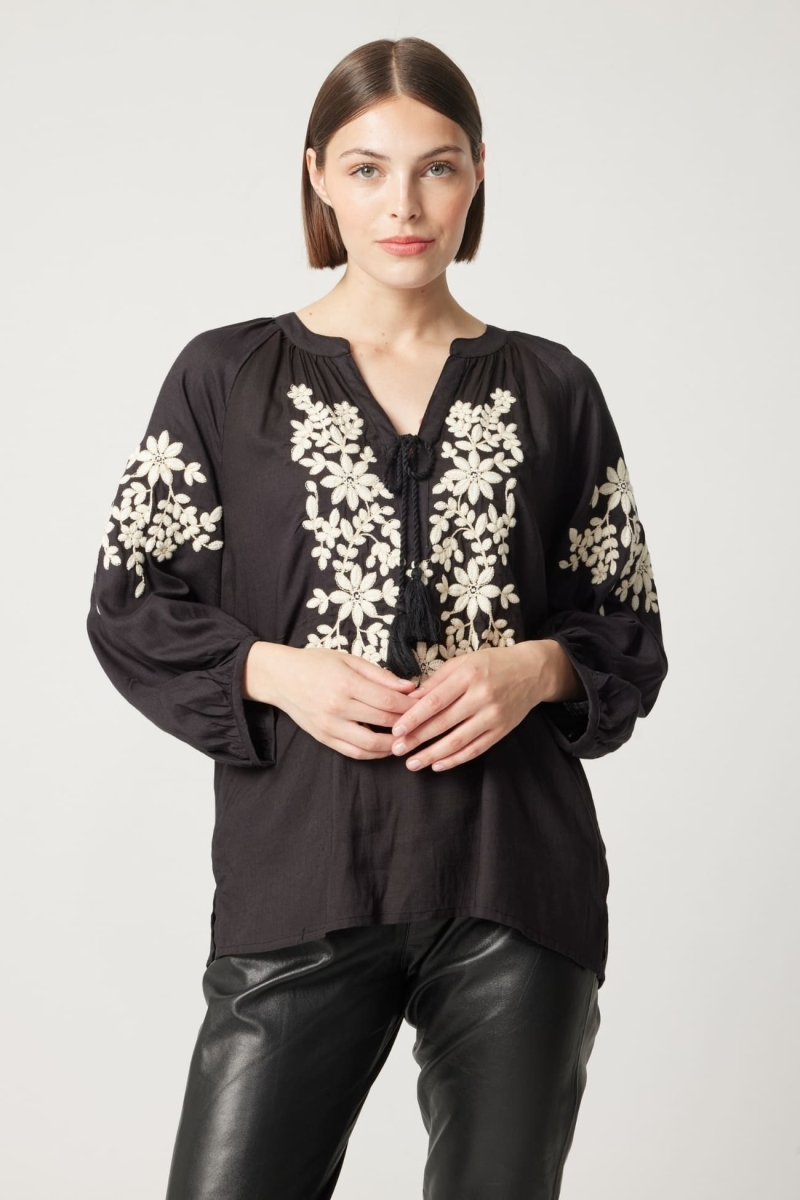 Blusa negra Noémie - Miss June Paris - 3