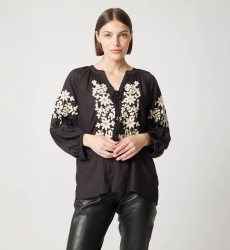 Blouse noir Noémie - Miss June Paris - 3