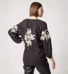 Noémie black blouse - Miss June Paris - 4