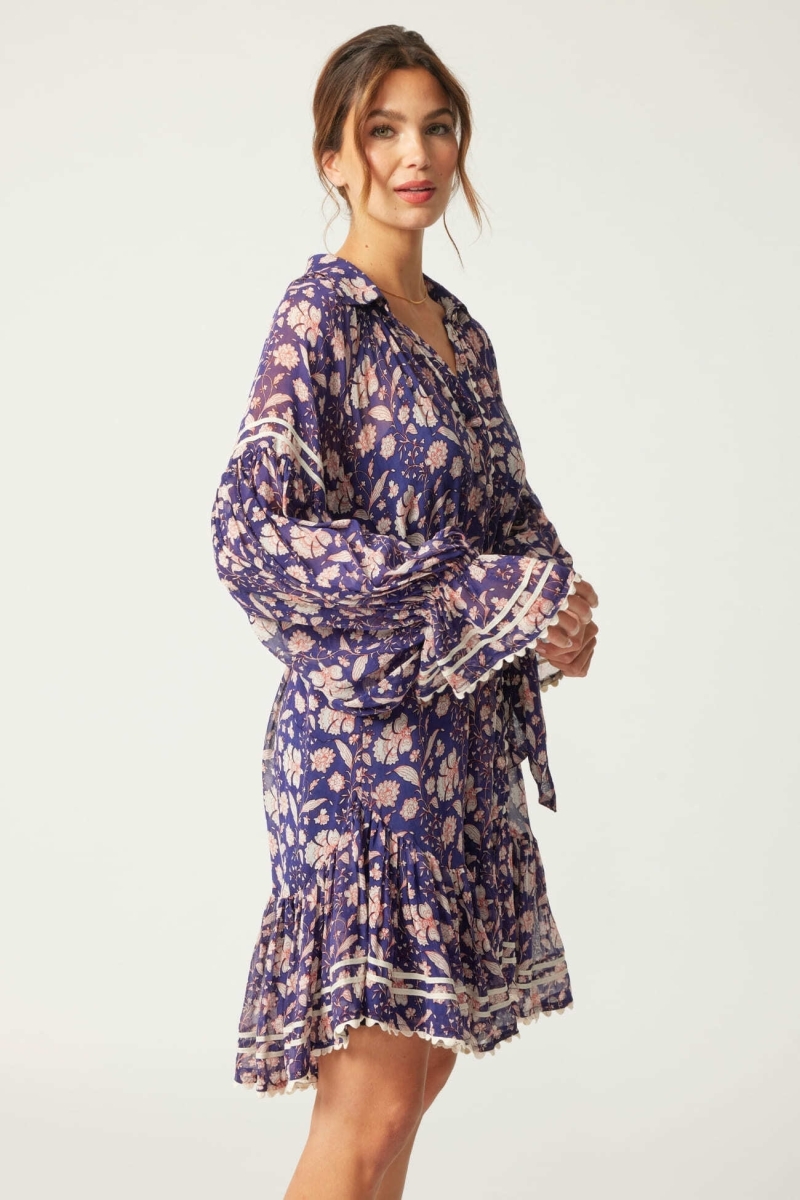 Robe courte Léonie - florale -  Miss June Paris - 3