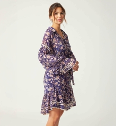 Léonie short dress - delicate floral - Miss June Paris - 3