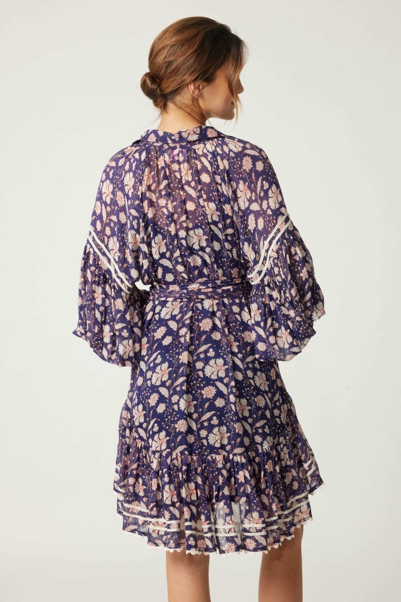 Vestido corto Léonie - floreado - Miss June Paris - 4