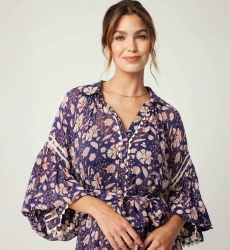 Léonie short dress - delicate floral - Miss June Paris - 5