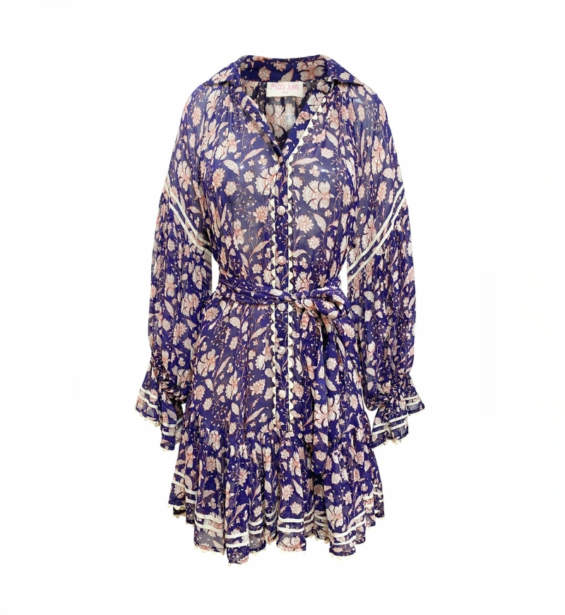 Robe courte Léonie - florale -  Miss June Paris - 6