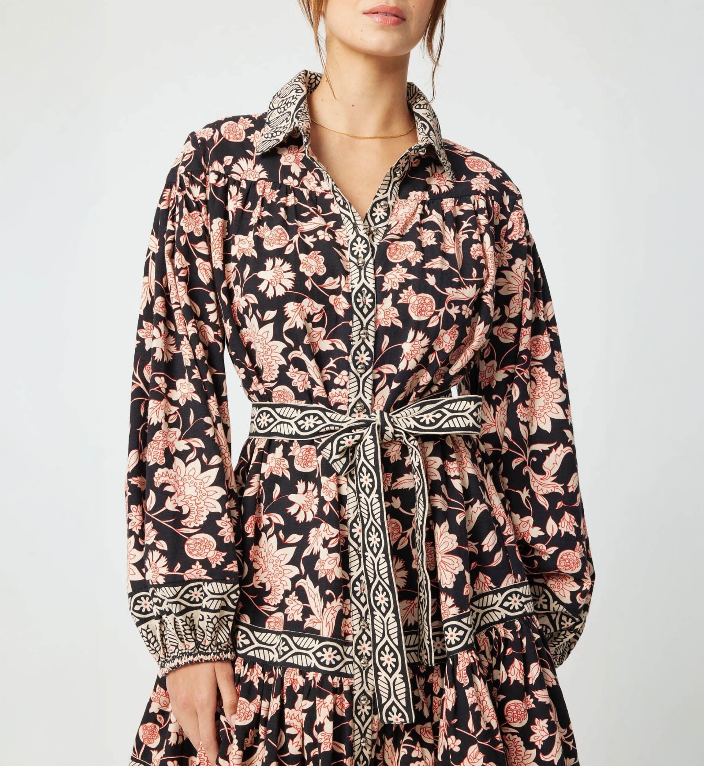 Cassandra short dress - floral print - Miss June Paris - 5