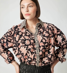 Women's Éva cotton shirt - floral print - Miss June Paris - 5