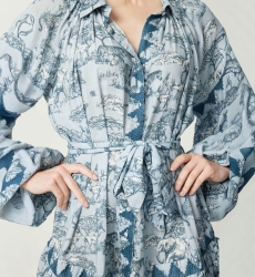 Agathe short dress - savannah print - Miss June Paris - 5