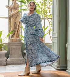 Robe longue Lila - imprimé savane - Miss June Paris - 1