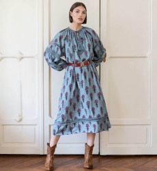 Vestido Largo Ambre - estampado floral - Miss June Paris - 1