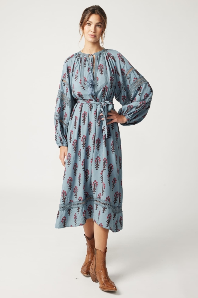 Vestido Largo Ambre - estampado floral - Miss June Paris - 3