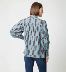 Hermine women's Shirt -  floral print - Miss June Paris - 4