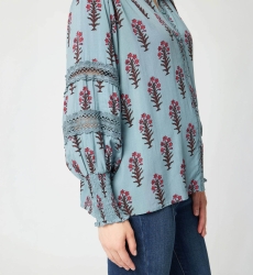 Hermine women's Shirt -  floral print - Miss June Paris - 5