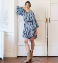 Robe Courte Salomé imprimé floral - Miss June Paris - 2