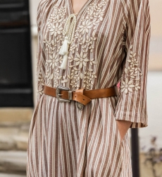 Cinturón de Cuero Riley Marrón - Miss June Paris - 9