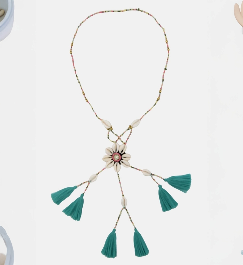 Long bohemian costume necklace LENA - Miss June