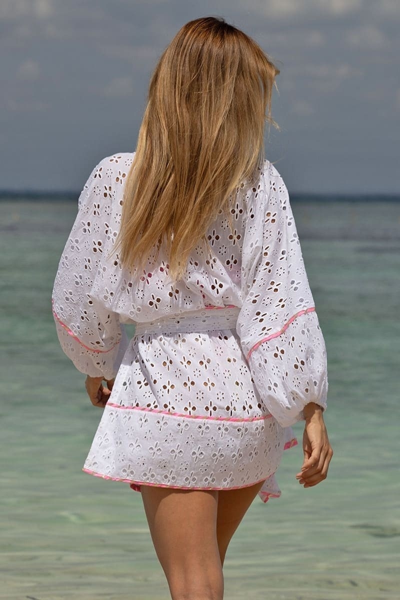 Kimono Court Windy - Blanc Neon - Miss June Paris - 2