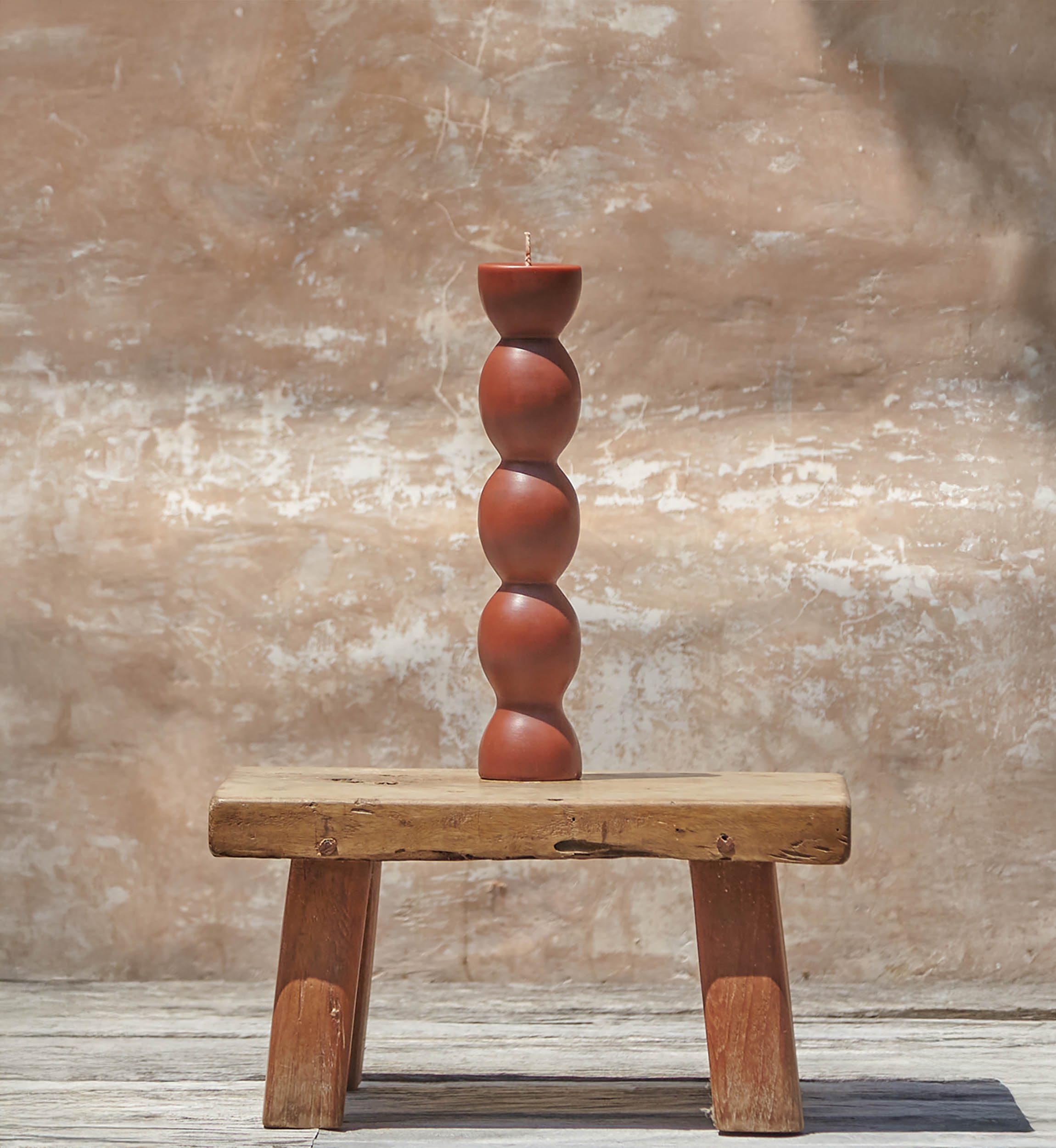 Candle Summer In Lago Di Garda - orange - 30cm - Miss June Paris - 1