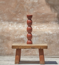 Candle Summer In Lago Di Garda - orange - 30cm - Miss June Paris - 1