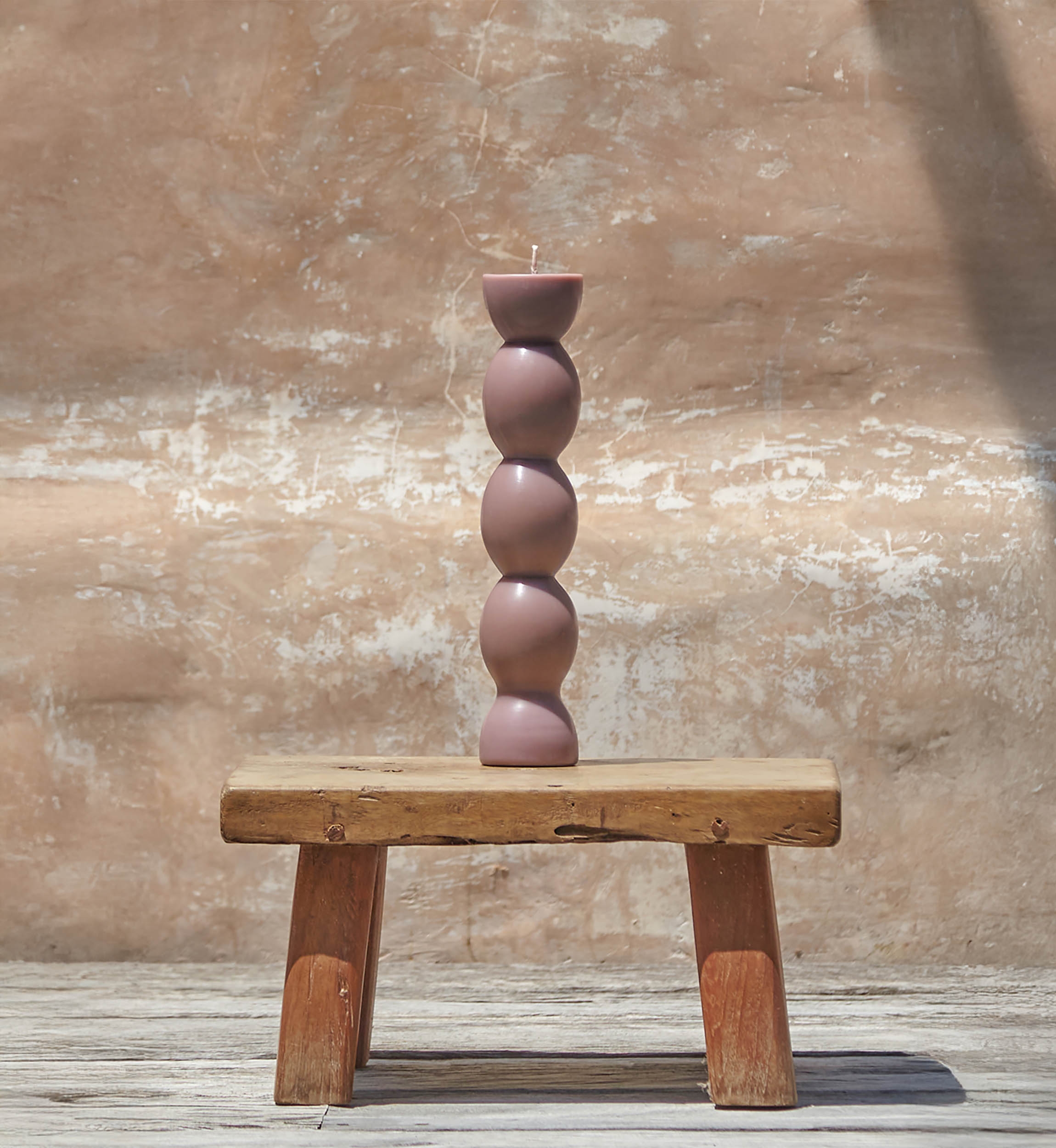 Candle Summer In Lago Di Garda - pink - 30cm - Miss June Paris - 1