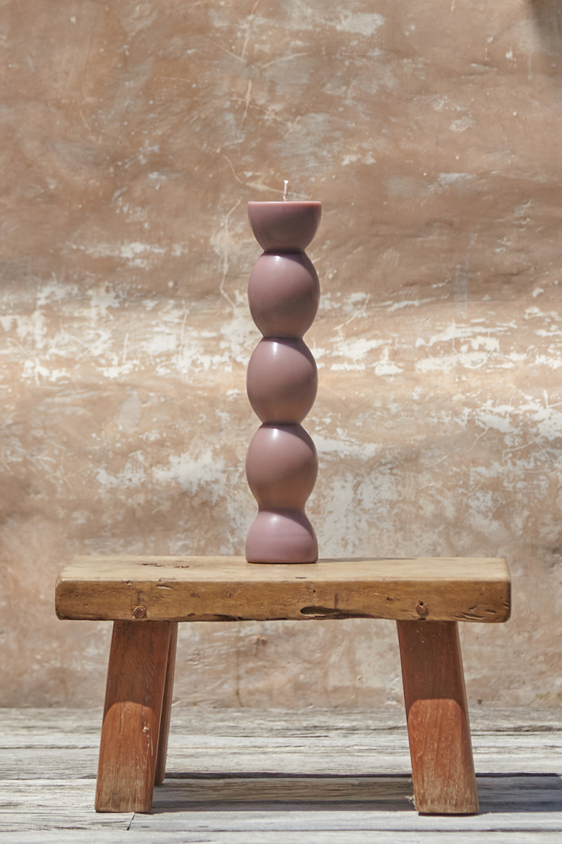 Candle Summer In Lago Di Garda - pink - 30cm - Miss June Paris - 1