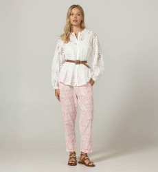 Hazal Shirt - English embroidery - 100% cotton - Miss June Paris - 3