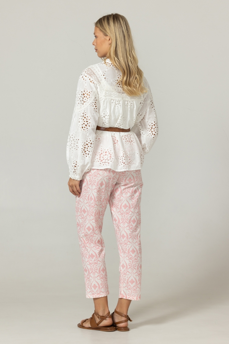 Chemise Hazal - Broderie anglaise - 100% coton - Miss June Paris - 4