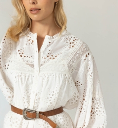Hazal Shirt - English embroidery - 100% cotton - Miss June Paris - 5