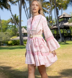 Jaya Short Dress - 100% Cotton - Miss June Paris - 1