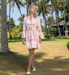 Robe courte Jaya - 100% coton - Miss June Paris - 2