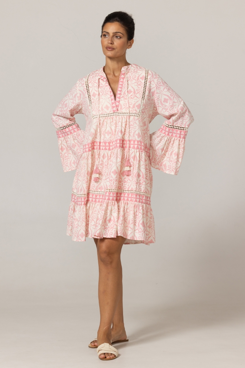 Robe courte Jaya - 100% coton - Miss June Paris - 3