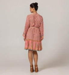 Robe courte Kaida - Motifs fleuris - 100% modal - Miss June Paris - 4