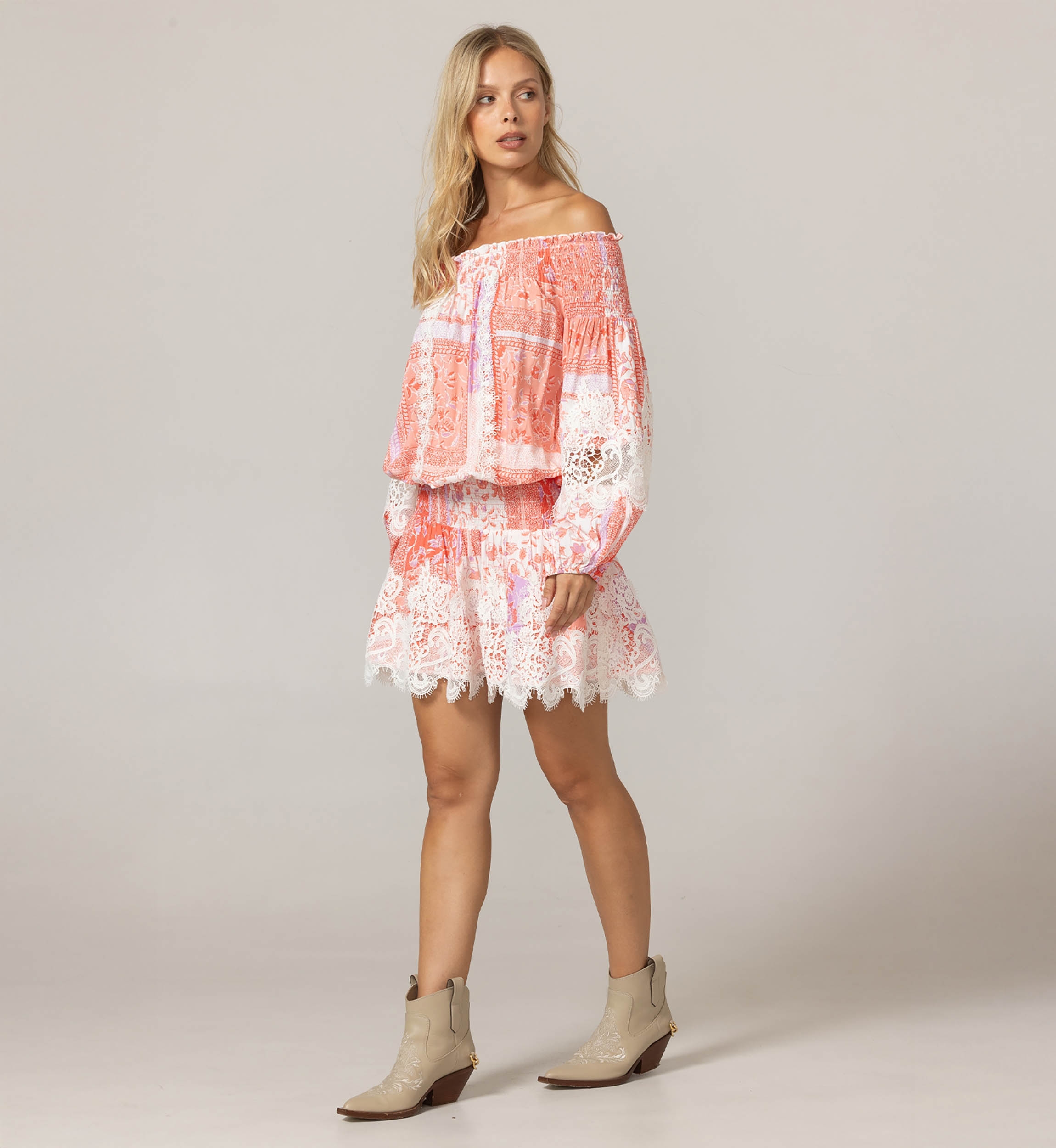 Short Dress Shania - 100% Viscose - Miss June Paris - 3