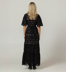 Robe Longue Gardenia - Broderie anglaise - 100% coton - Miss June Paris - 9