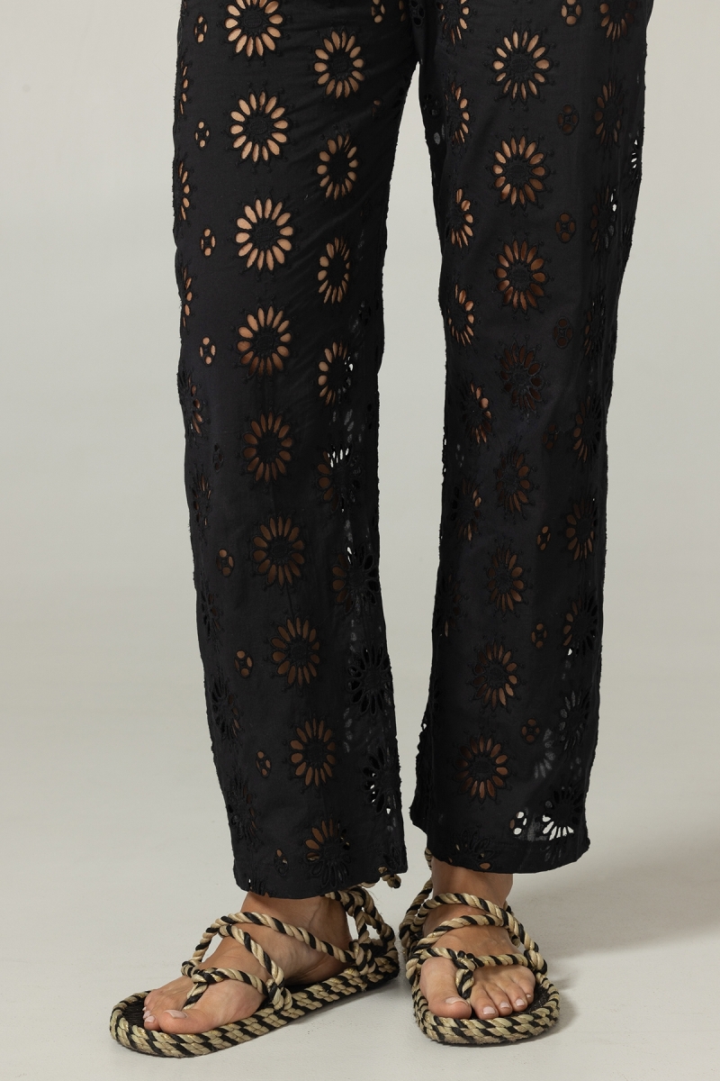 Pantalon Sorbet - Broderie anglaise - 100% coton - Miss June Paris - 10