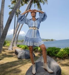 Vestido Corto Yara - 100% Modal - Miss June Paris - 1