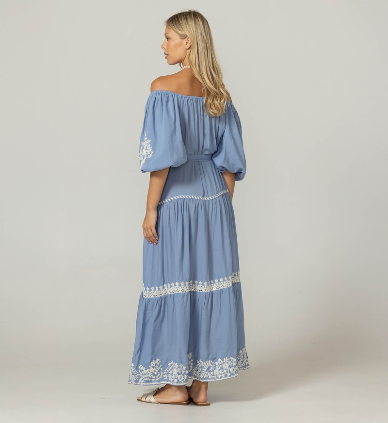 Zaya Long Dress - 100% Modal - Miss June Paris - 4