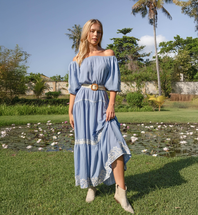 Zaya Long Dress - 100% Modal - Miss June Paris - 2