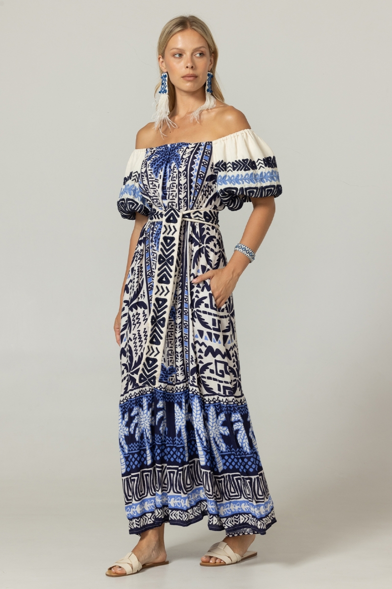 Vestido Largo Mya - 100% Rayon - Miss June Paris - 3