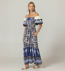 Mya Long Dress - 100% Rayón - Miss June Paris - 3