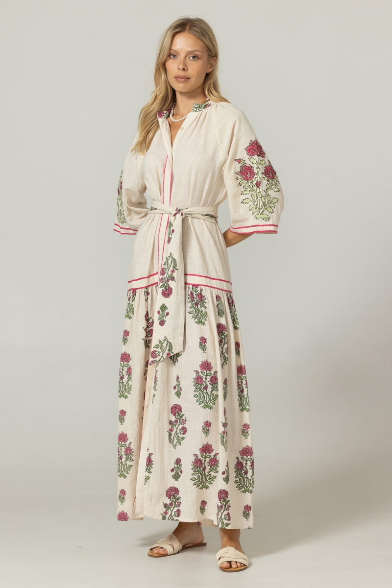 Robe Longue Gilda - 100% coton - Miss June Paris  - 3