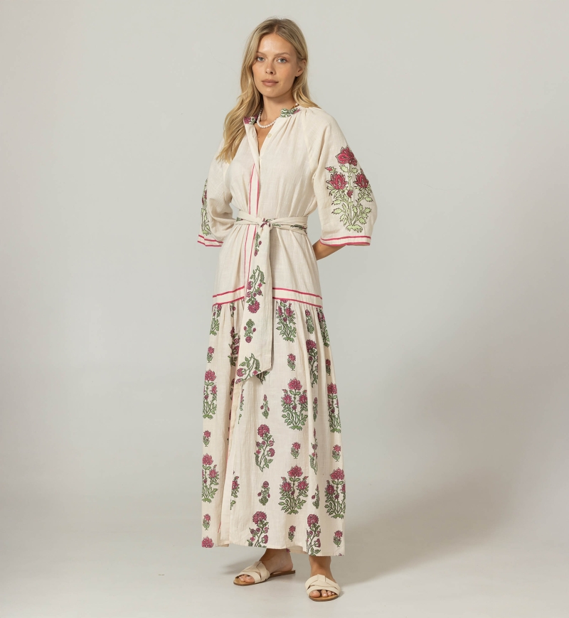 Robe Longue Gilda - 100% coton - Miss June Paris  - 3