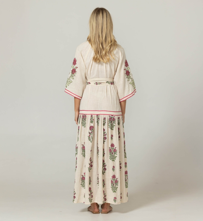 Robe Longue Gilda - 100% coton - Miss June Paris  - 4