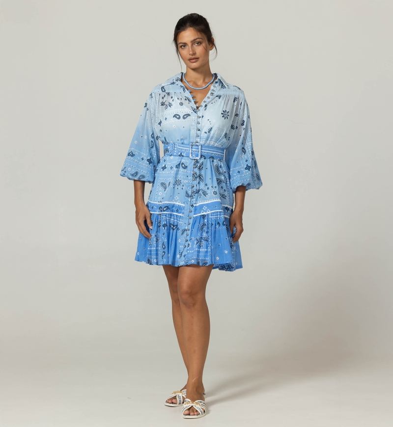 Robe Courte Poppy - 100% voile de coton - Miss June Paris - 3