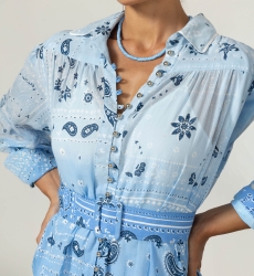 Vestido Corto Poppy - 100% Velo de Algodón con Encaje - Miss June Paris - 5