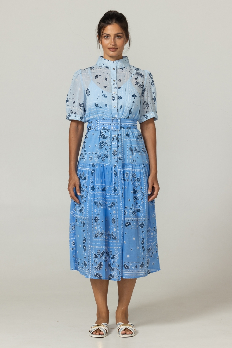 Robe Longue Selena - 100 voile de coton - Miss June Paris - 3