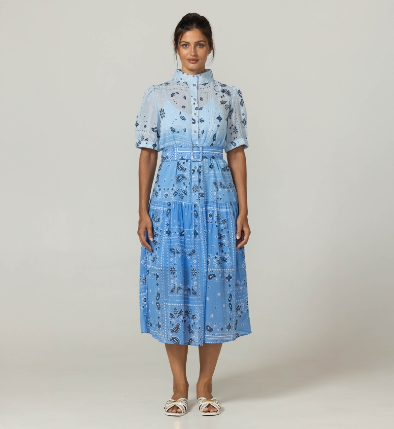 Robe Longue Selena - 100 voile de coton - Miss June Paris - 3