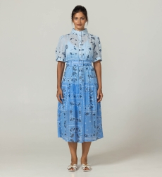 Robe Longue Selena - 100 voile de coton - Miss June Paris - 3